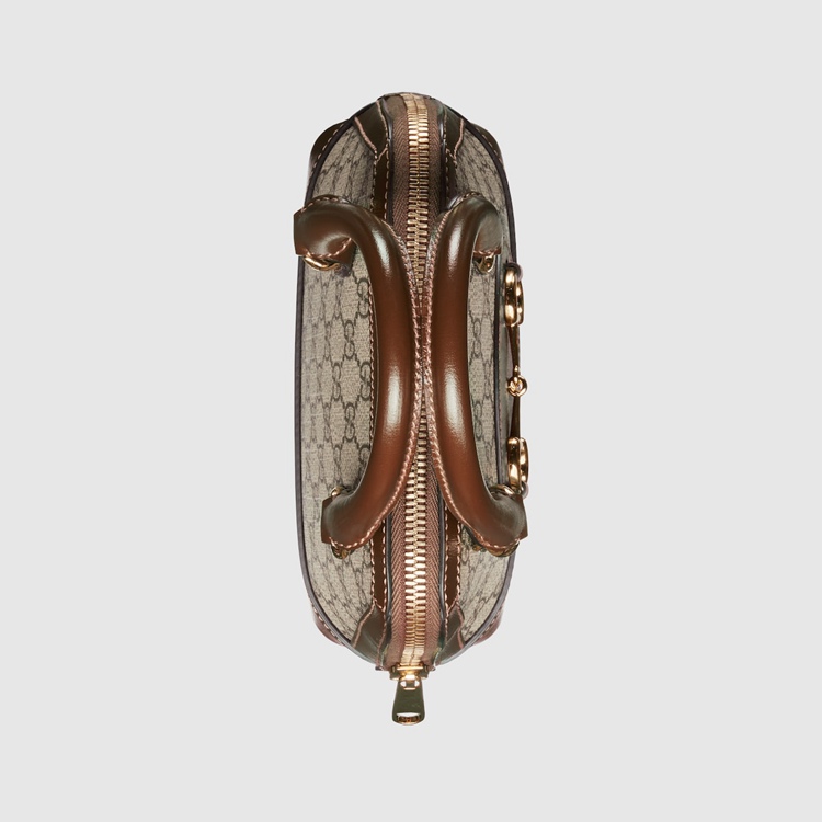 640716.92TCG.8563.006.065.0000.Light Gucci Horsebit 1955 mini top handle bag